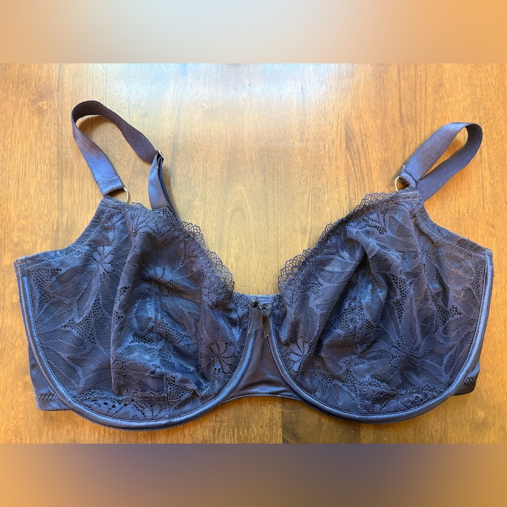 Change Lingerie “Intimate” Lace Underwire Bra – Navy – EU 80I / US 36I